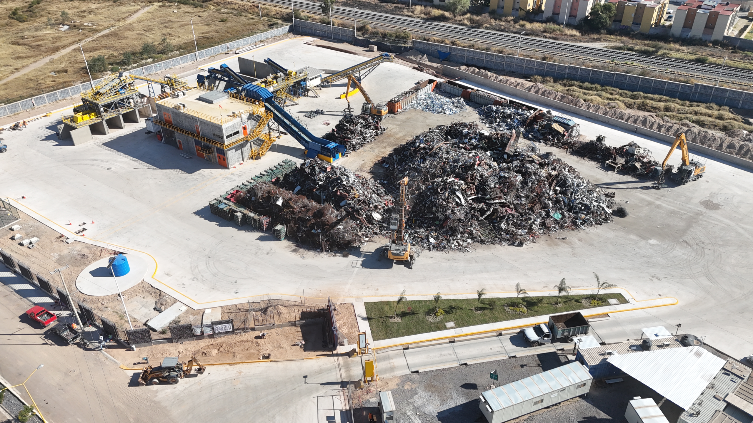 Arranque de la trituradora en Planta de Reciclaje Aguascalientes